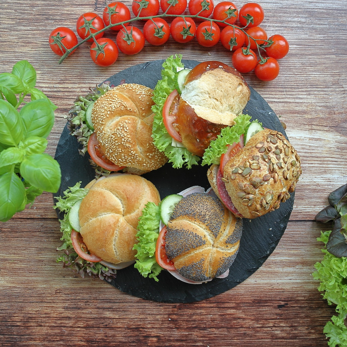 Belegte Brötchen gemischt